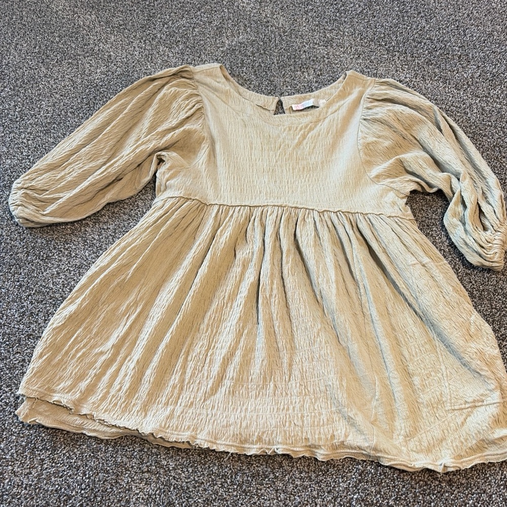 Free People Cream Mini Dress